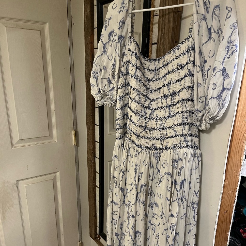 JessaKae horse print smocked dress 3x